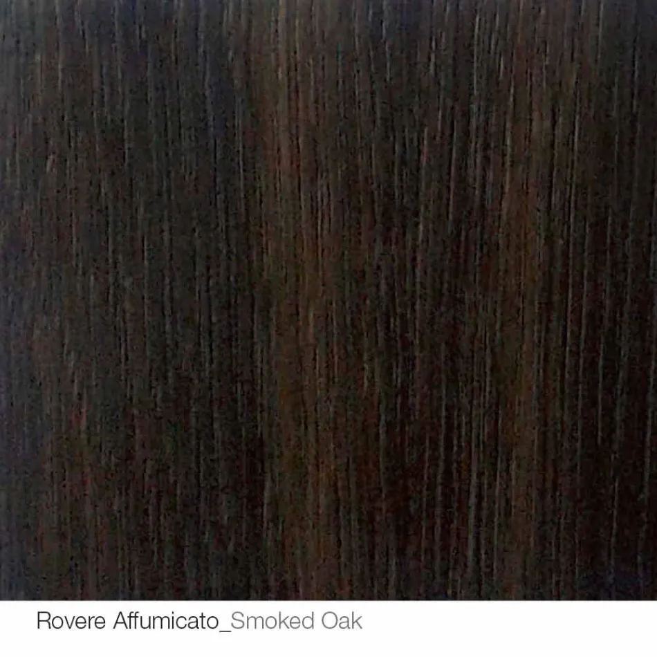 Mesa redonda de diseño d.120 con tapa de cristal fabricada en Italia Cristal viadurini