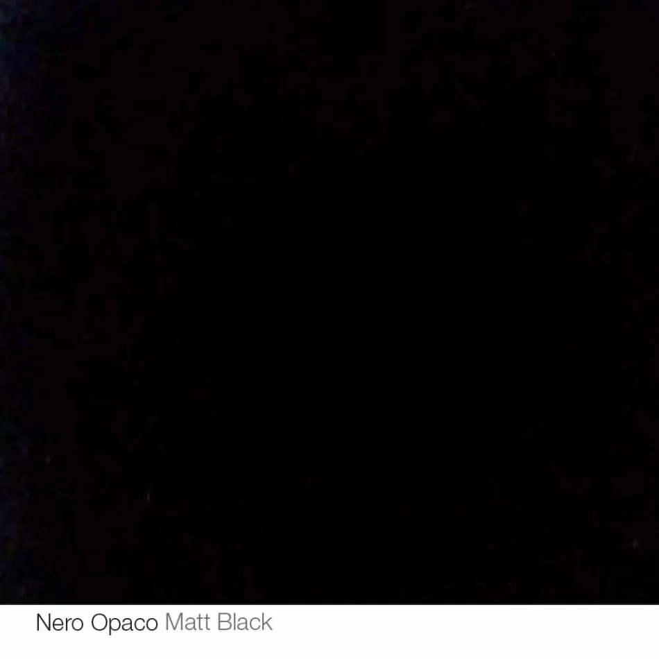 Mesa redonda de diseño d.120 con tapa de cristal fabricada en Italia Cristal viadurini