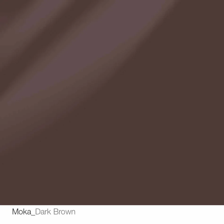 Mesa redonda de diseño d.160 con tapa de cristal fabricada en Italia Cristal viadurini