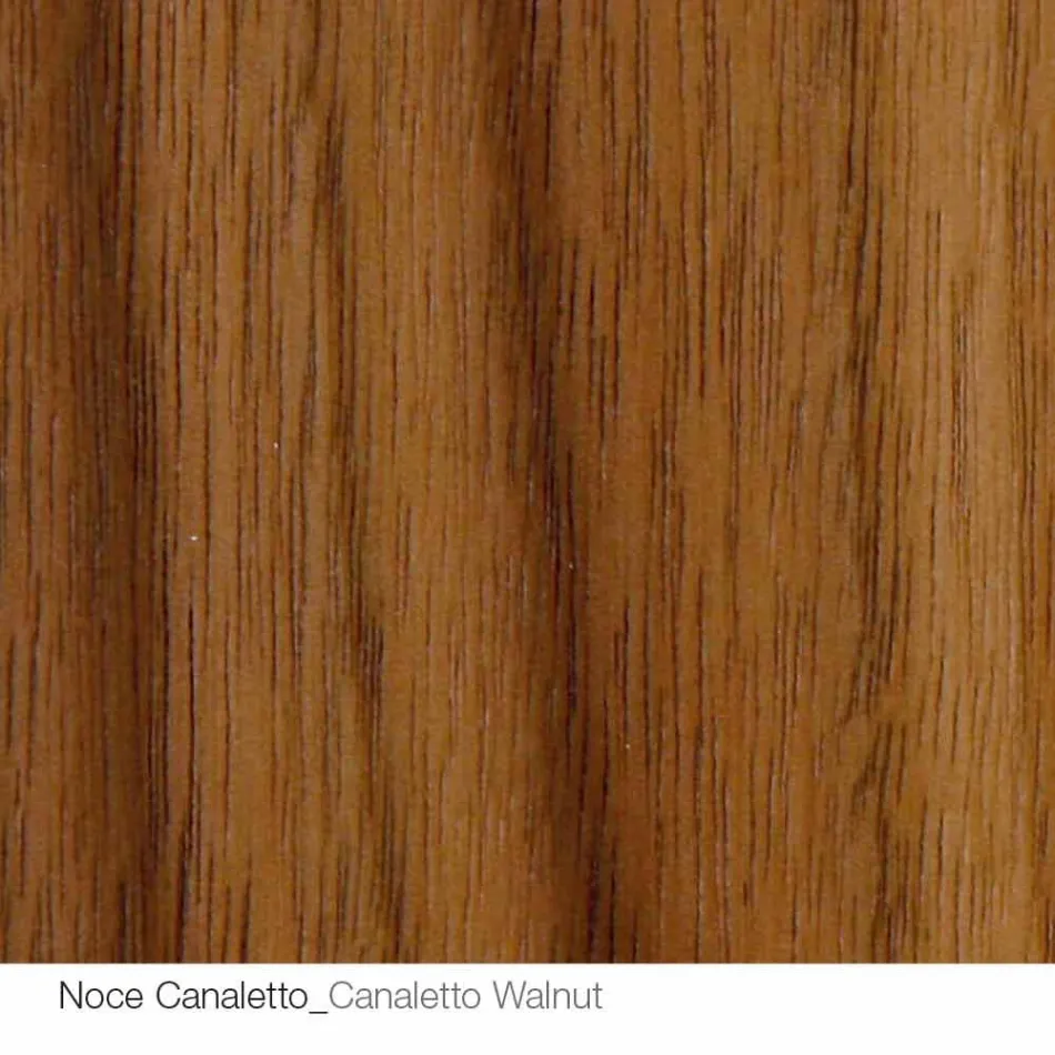 Mesa redonda de diseño d.160 con tapa de cristal fabricada en Italia Cristal viadurini