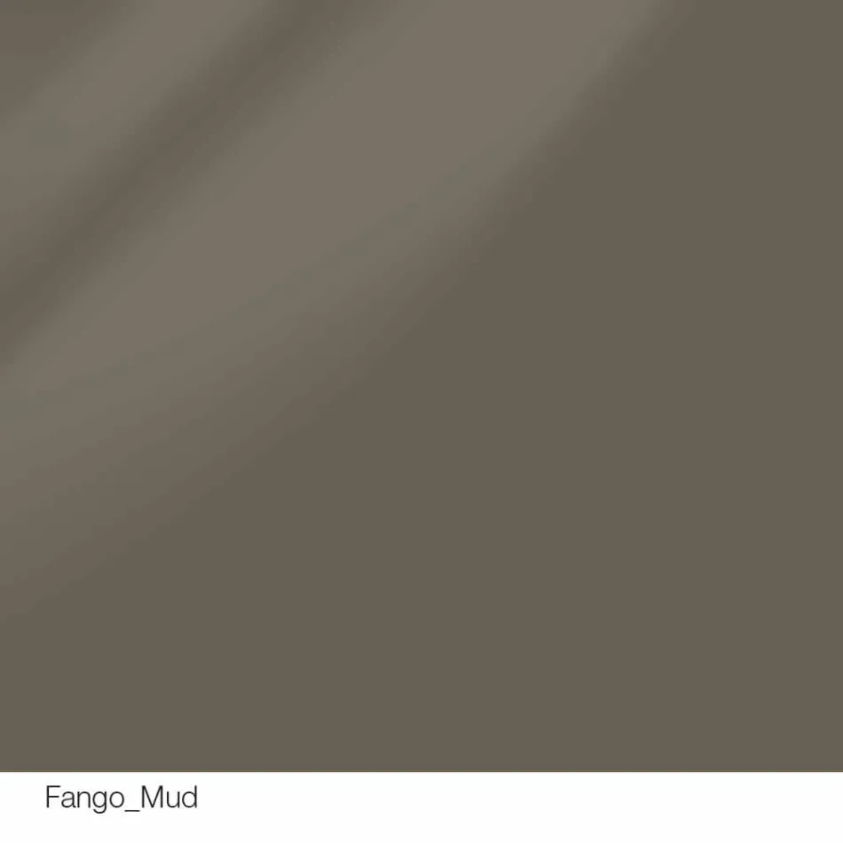 Mesa redonda de diseño d.160 con tapa de cristal fabricada en Italia Cristal viadurini