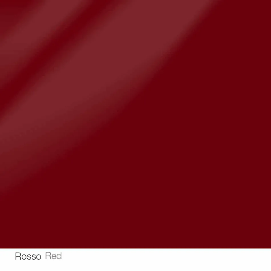 Mesa redonda de diseño d.160 con tapa de cristal fabricada en Italia Cristal viadurini