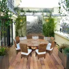 Mesa redonda de madera teca para interiores y exteriores Real Table viadurini