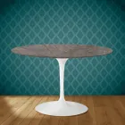 Mesa Tulip Eero Saarinen H 73 en Cerámica Kira Made in Italy - Escarlata viadurini