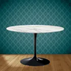 Mesa Tulip Eero Saarinen H 73 en Cerámica Morpheus Made in Italy - Escarlata viadurini