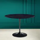 Mesa Tulip Eero Saarinen H 73 en Cerámica Noir Laurent Made in Italy - Escarlata viadurini