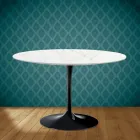 Mesa Tulip Eero Saarinen H 73 en Cerámica Rem Made in Italy - Escarlata viadurini