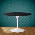 Mesa Tulip Eero Saarinen H 74 en Cerámica Sirius Made in Italy - Escarlata