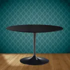 Mesa Tulip Eero Saarinen H 73 en Cerámica Sirius Made in Italy - Escarlata viadurini