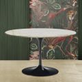 Mesa Eero Saarinen H 74 Tulip en Mármol Calacatta Dorado Made in Italy - Escarlata