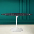 Mesa Tulip Eero Saarinen H 73 Ovalada en Cerámica Marquinia Made in Italy - Escarlata viadurini