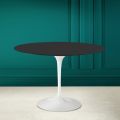 Mesa Tulip Eero Saarinen H 73 Redonda en Cerámica Negra Suave Made in Italy - Escarlata