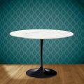 Mesa Tulip Eero Saarinen H 74 Redonda Cerámica Rem Made in Italy - Escarlata