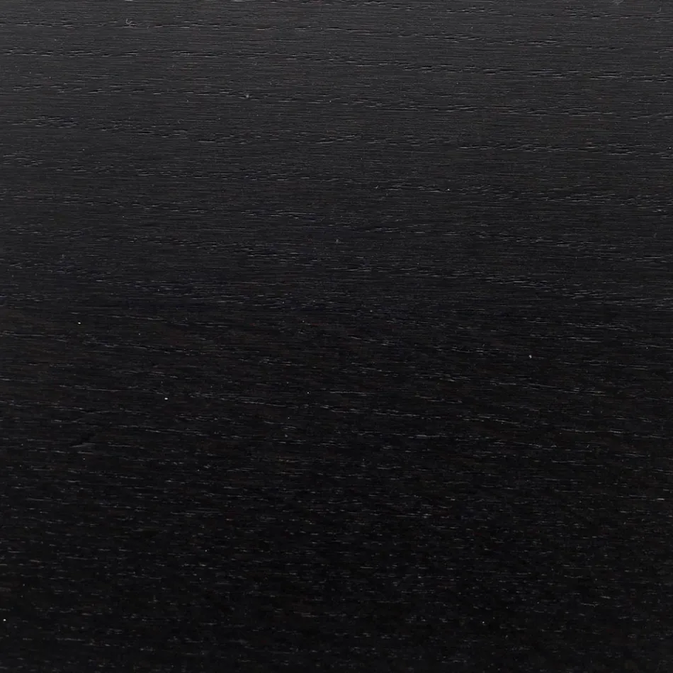 Mesa Tulip Eero Saarinen H 73 Redonda en Roble Teñido de Negro Made in Italy - Escarlata viadurini