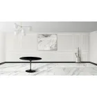 Mesa Tulip Eero Sarinen H 73 con Tablero Laminado Líquido Negro Made in Italy - Escarlata viadurini