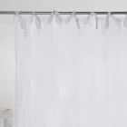 Cortina de lino claro blanco o retro y organza con lazos de lujo - Karnak viadurini