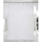 Cortina de lino claro blanco o retro y organza con lazos de lujo - Karnak viadurini