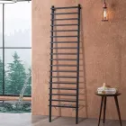 Radiador hidráulico de acero al carbono negro fabricado en Italia - Raggio viadurini