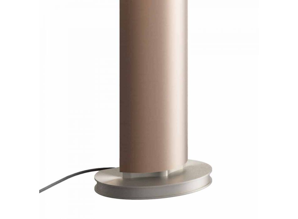 Radiador eléctrico de suelo con diseño de LED simple o doble a 500 W - Stilus viadurini