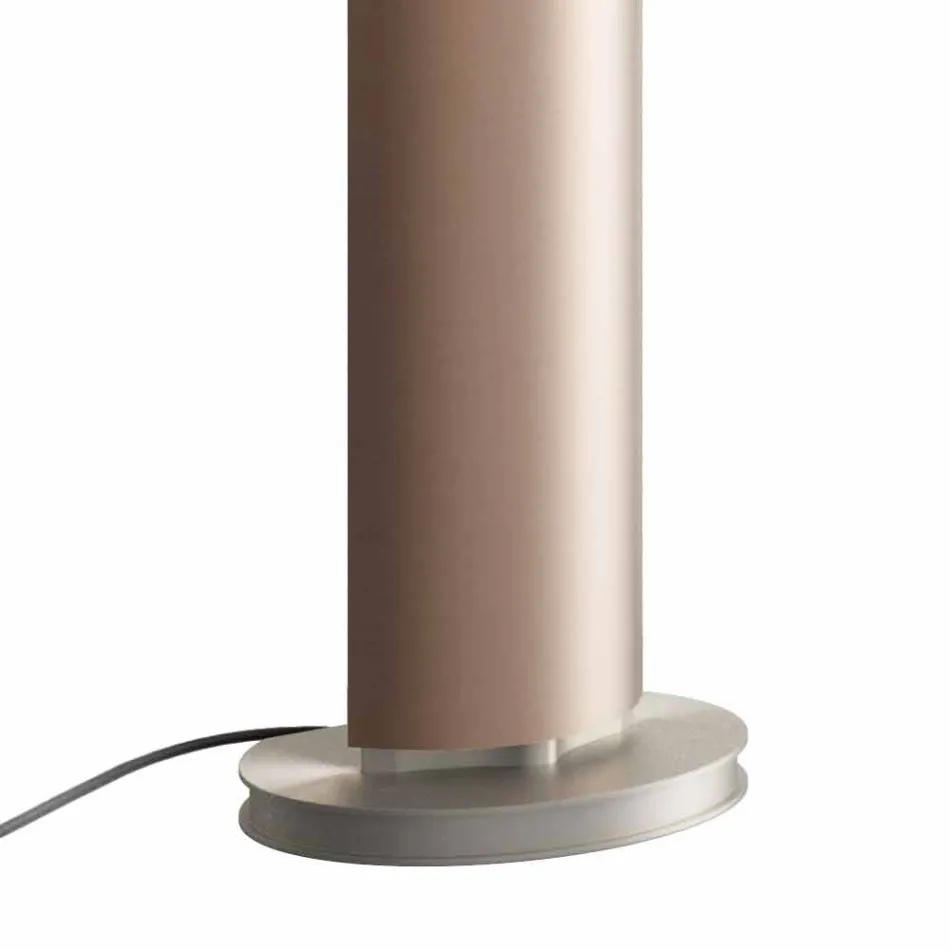 Radiador eléctrico de suelo con diseño de LED simple o doble a 500 W - Stilus viadurini