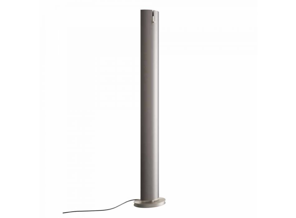 Radiador eléctrico de suelo con diseño de LED simple o doble a 500 W - Stilus viadurini