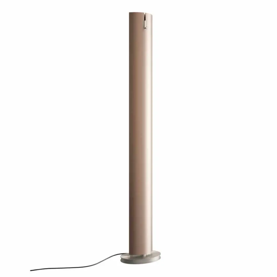 Radiador eléctrico de suelo con diseño de LED simple o doble a 500 W - Stilus viadurini