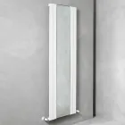 Radiador de baño vertical de diseño en acero con espejo de 587 W - Picchio viadurini