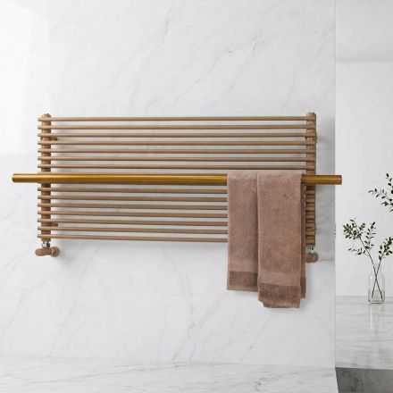 Radiador de acero al carbono mixto color beige fabricado en Italia - Solaris viadurini