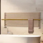 Radiador de acero al carbono mixto color beige fabricado en Italia - Solaris viadurini