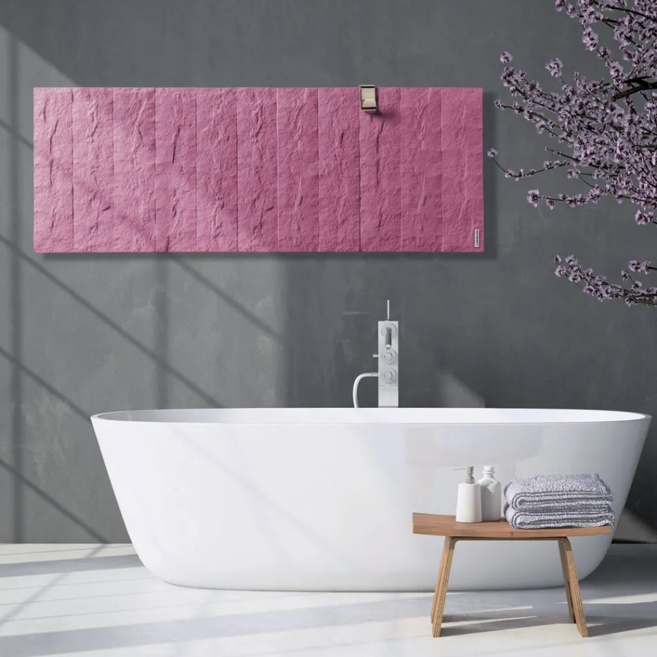 Radiador con sistema hidráulico en polvo de mármol italiano - Terraa viadurini