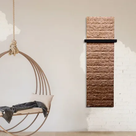 Radiador decorativo con sistema hidráulico en polvo de mármol italiano - Terraa viadurini