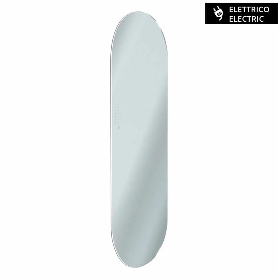 Radiador de diseño eléctrico hecho de vidrio templado Brian, hecho en Italia. viadurini