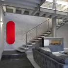 Radiador de diseño eléctrico hecho de vidrio templado Brian, hecho en Italia. viadurini