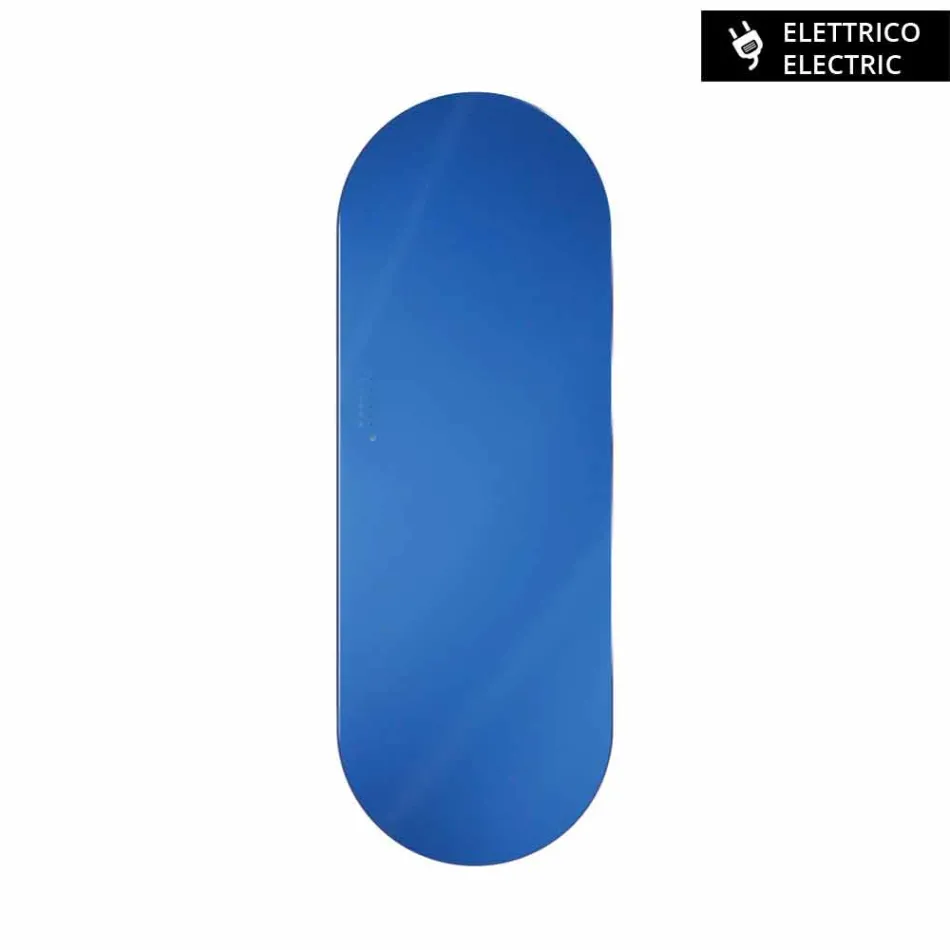 Radiador de diseño eléctrico hecho de vidrio templado Brian, hecho en Italia. viadurini