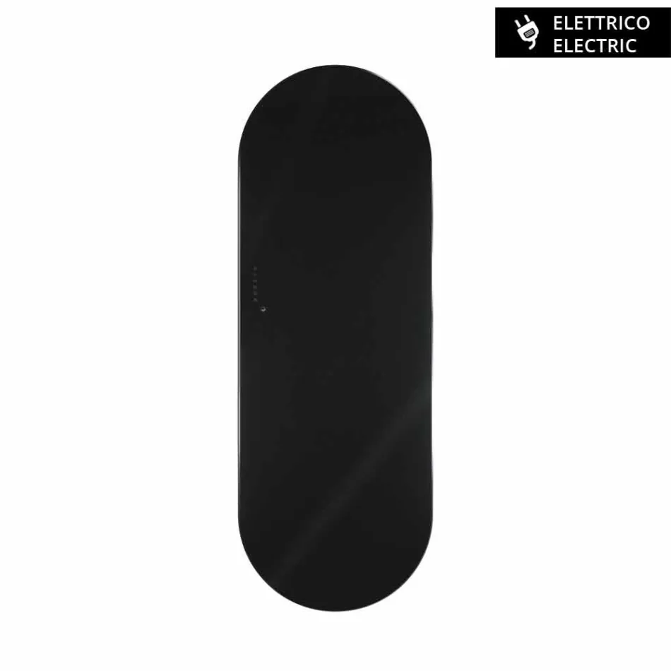 Radiador de diseño eléctrico hecho de vidrio templado Brian, hecho en Italia. viadurini