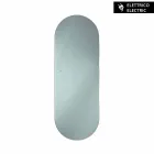 Radiador de diseño eléctrico hecho de vidrio templado Brian, hecho en Italia. viadurini