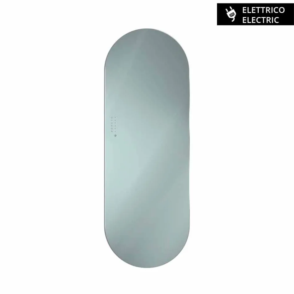 Radiador de diseño eléctrico hecho de vidrio templado Brian, hecho en Italia. viadurini