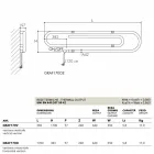 Radiador eléctrico de diseño con acabado cromado Graffetta Scirocco H viadurini