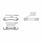 Radiador de diseño hidráulico vertical en aluminio de hasta 1061 vatios - doblado viadurini