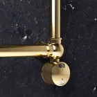 Radiador eléctrico modular en latón cromado o dorado de 200 W - Caesar viadurini