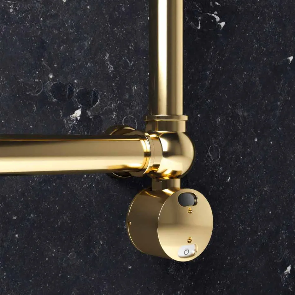 Radiador eléctrico modular en latón cromado o dorado de 200 W - Caesar viadurini