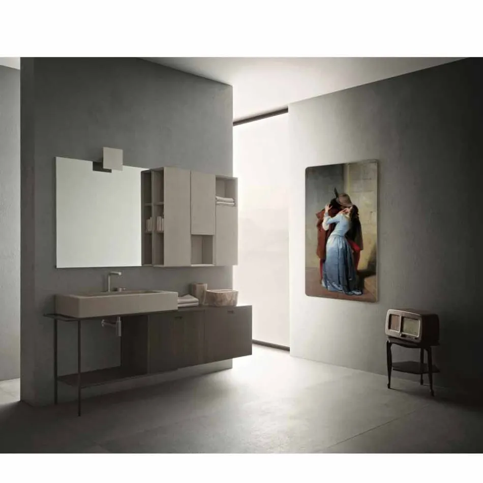 Radiador eléctrico de diseño moderno personalizable con Jonny photo viadurini