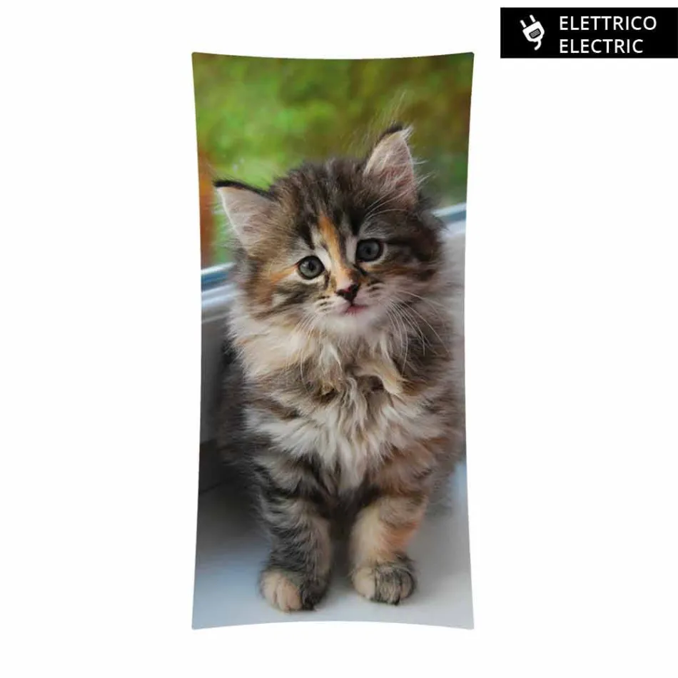 Radiador eléctrico de diseño con cristal templado Barry photo viadurini