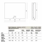 radiador de diseño eléctrico, cubierta de acero, Scirocco H Luz viadurini