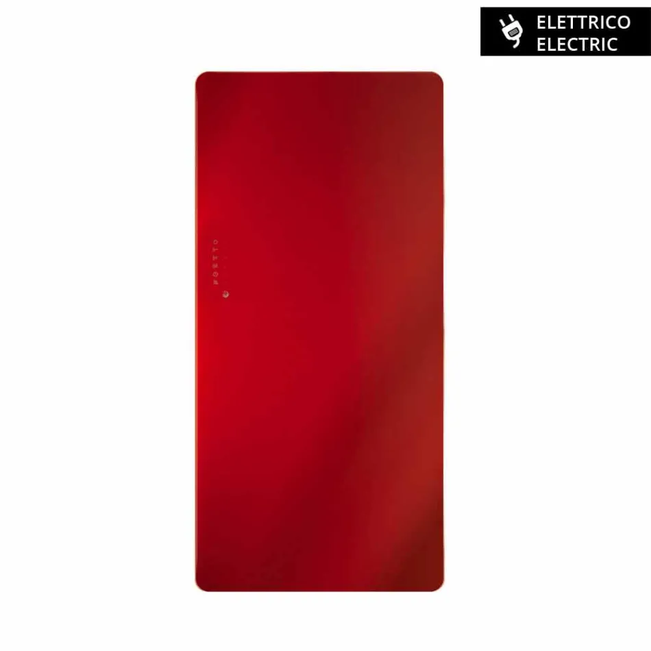 Radiador de diseño eléctrico en vidrio templado Jonny. viadurini