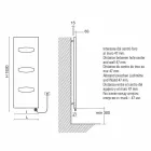 Radiador de Diseño Eléctrico para Baño en Acero 6 Medidas 1000 Watt - Máscara viadurini