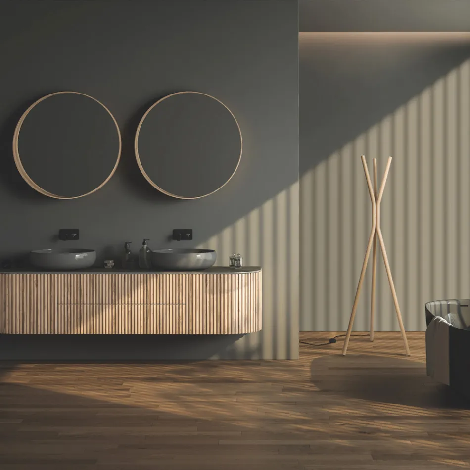 Radiador eléctrico de acero independiente con interruptor de pie - Tree viadurini