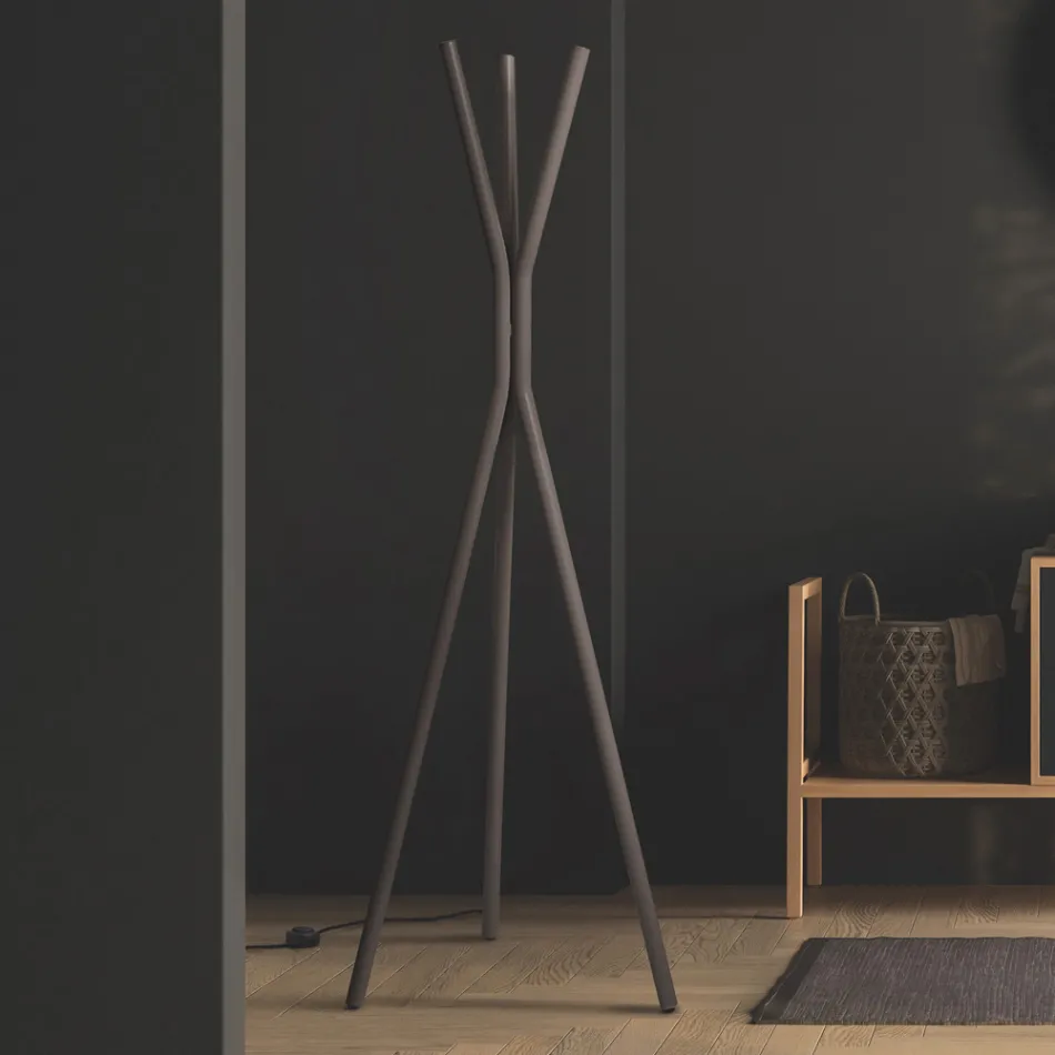 Radiador eléctrico de acero independiente con interruptor de pie - Tree viadurini