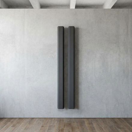 Radiador eléctrico de acero al carbono con dos acabados, fabricado en Italia - Ember viadurini