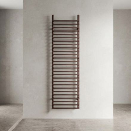 Radiador eléctrico de acero al carbono, color marrón y cobre, fabricado en Italia - Ignis viadurini